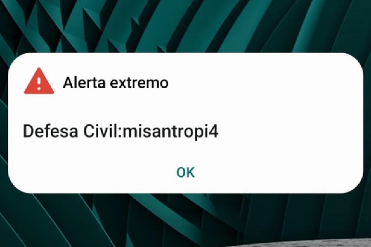 falso alerta da defesa civil, misantropia