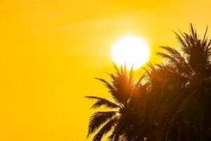 Verão sol forte calor