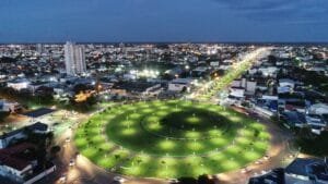 Cidade de Sinop - norte de Mato Grosso imagem aérea