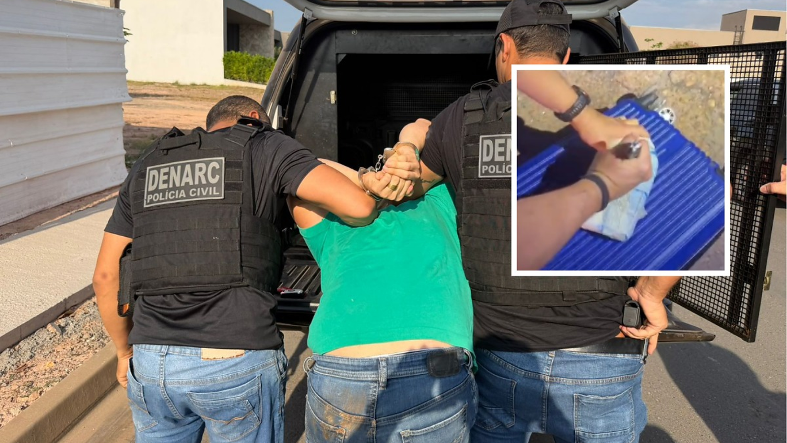 homem coloca droga no carro da ex