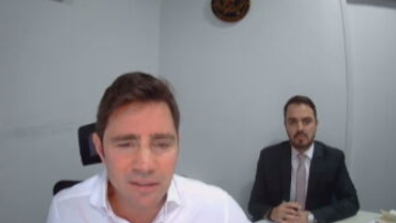 Ex-banqueiro Daniel Vorcaro em depoimento à Polícia Federal  • Reprodução