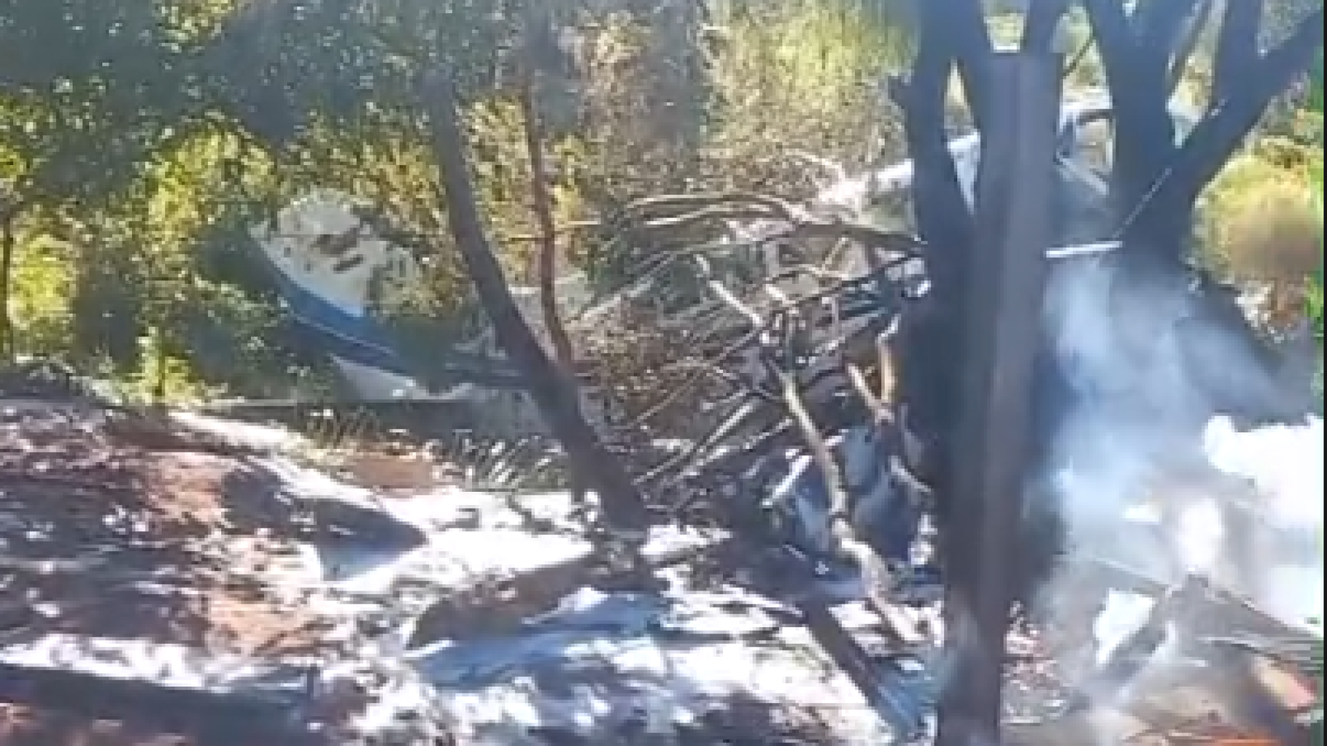 Local da queda da aeronave com milhões de dólares e reais na cidade de Minga Guazú, no Paraguai  • Reprodução