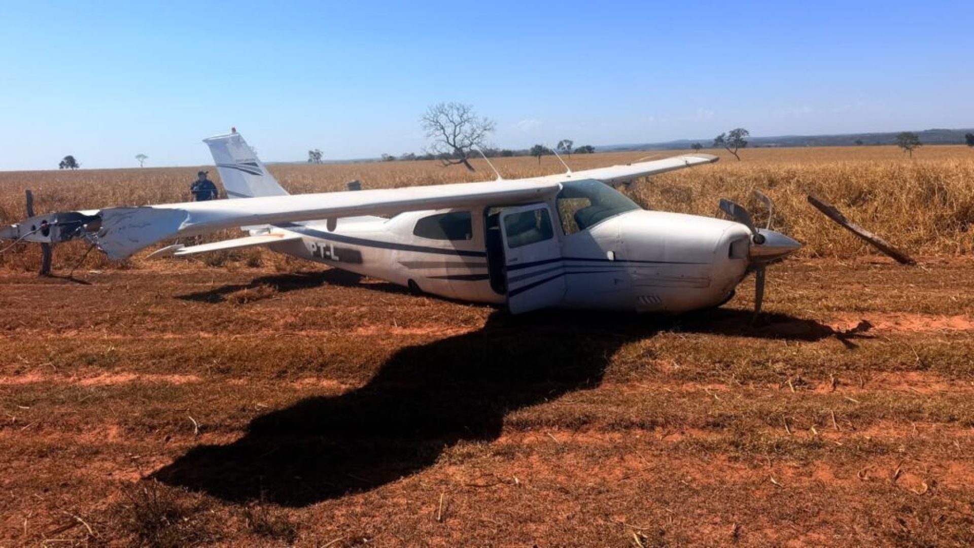 Força Aérea Brasileira atuou na ocorrência  • Reprodução/FAB
