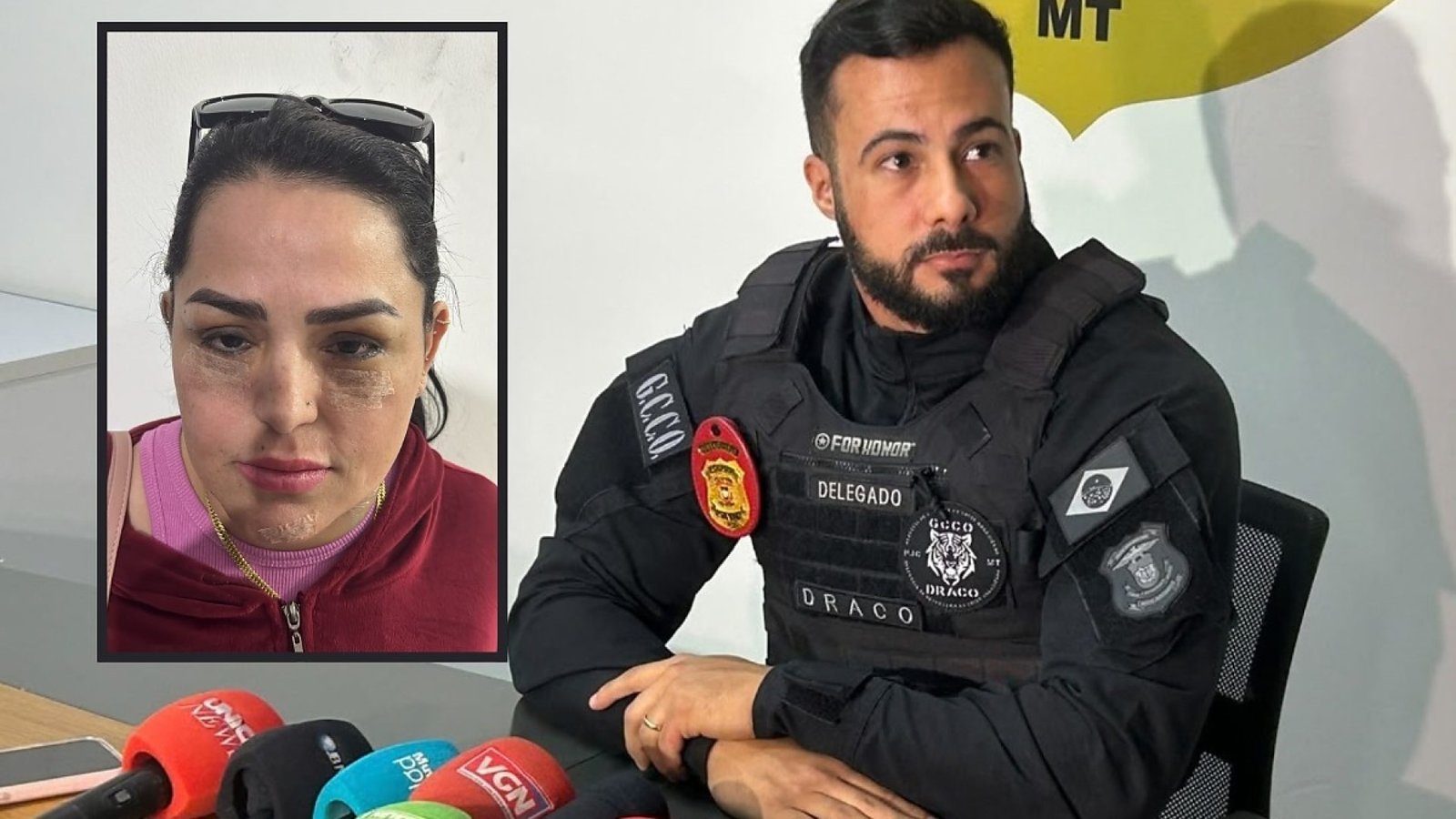 angeliquinha e delegado Victor Hugo Caetano de Freitas GCCO