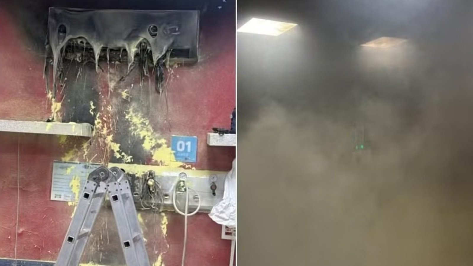 inc&ecirc;ndio ar-condicionado hospital regional de rondon&oacute;polis