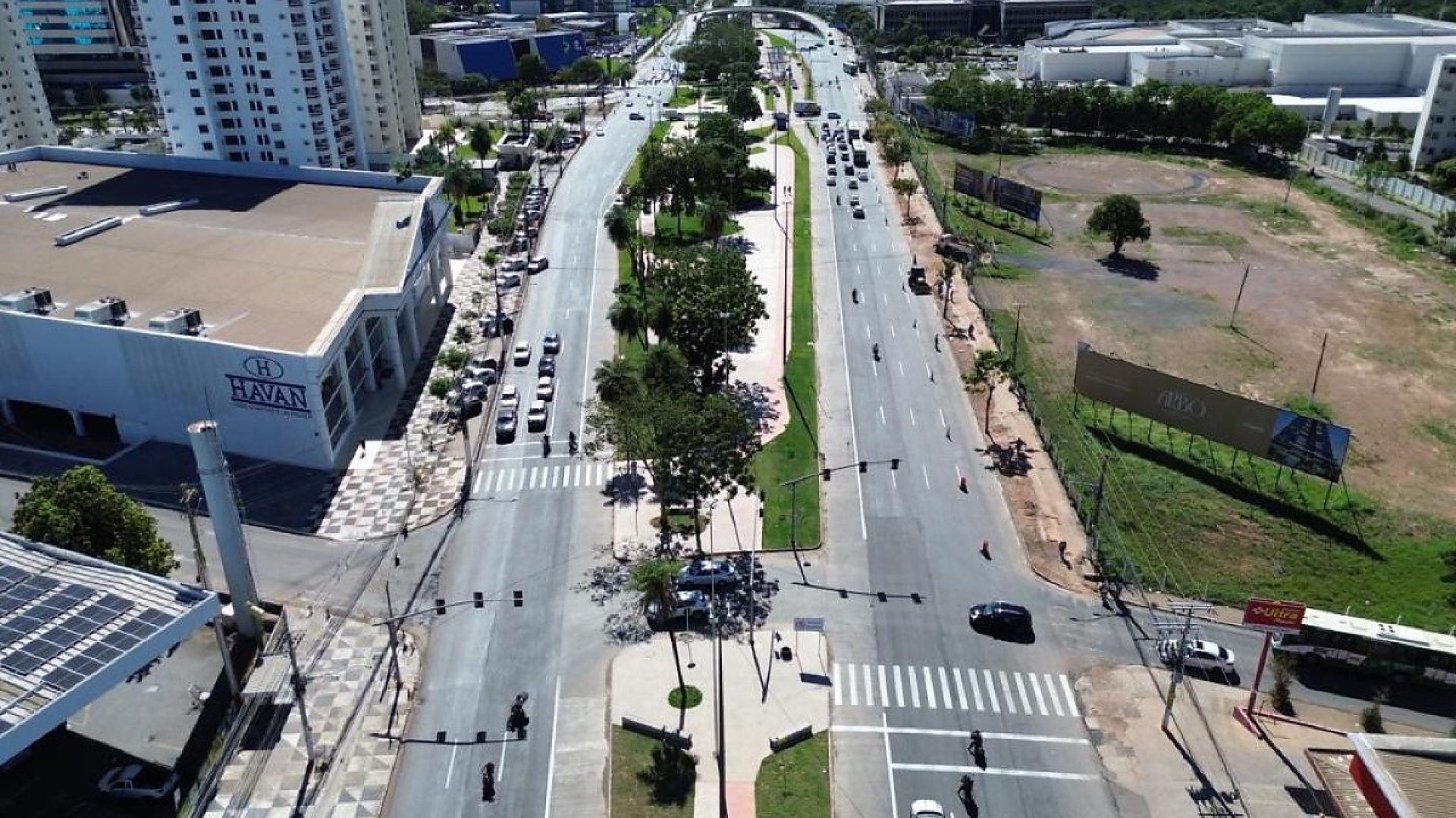 Obras do corredor do BRT em Cuiab&aacute;, tr&acirc;nsito liberado