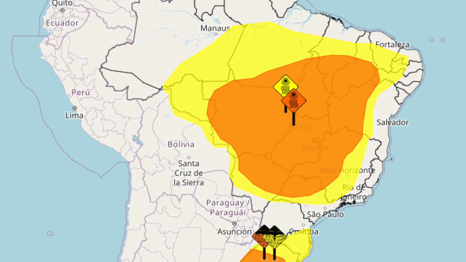 (Mapa: Inmet)