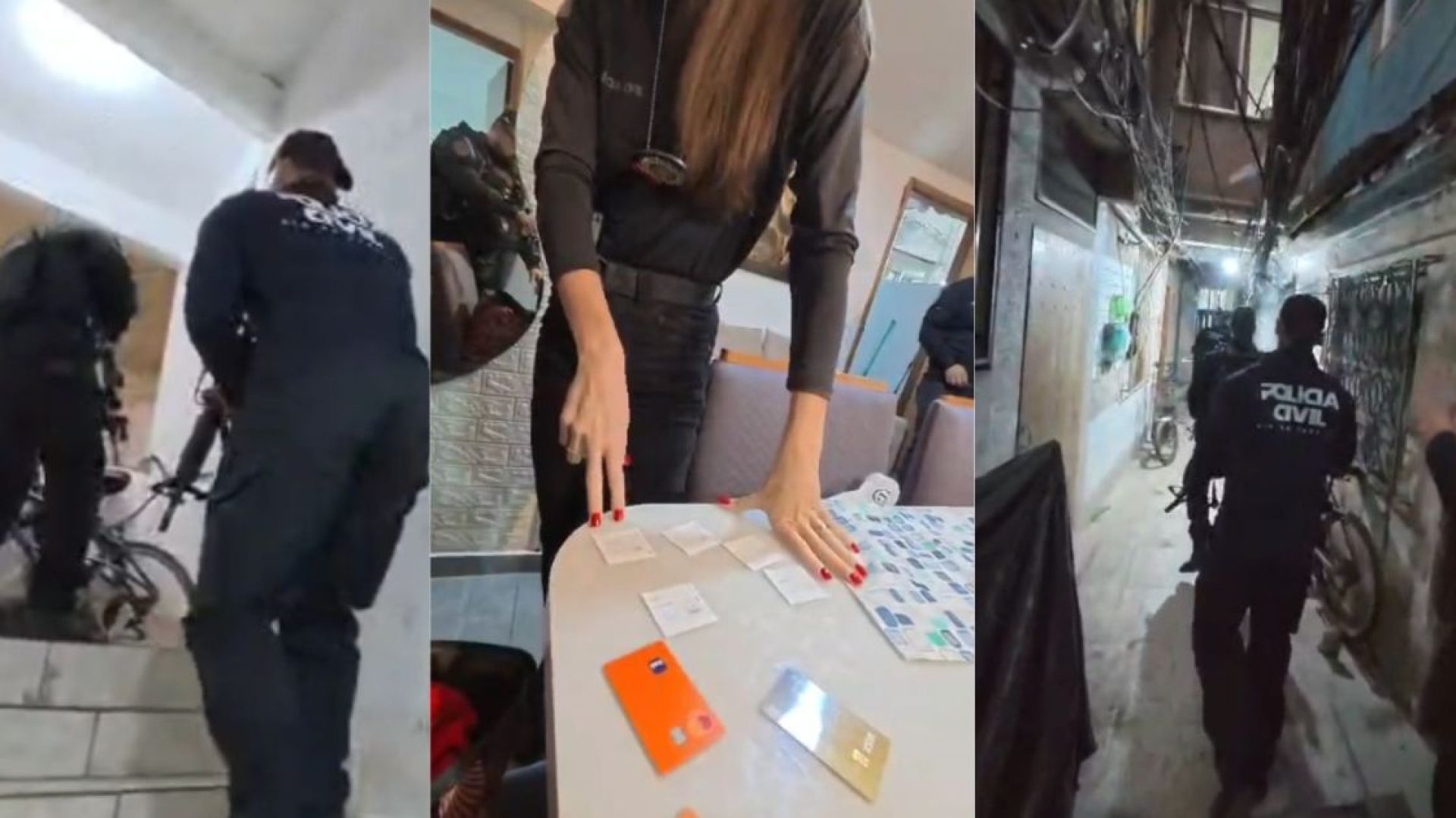 Os agentes cumprem mandados de busca e apreensão em endereços no Recreio dos Bandeirantes, na zona Sudoeste do Rio, e em São João de Meriti, na Baixada Fluminense  • Divulgação