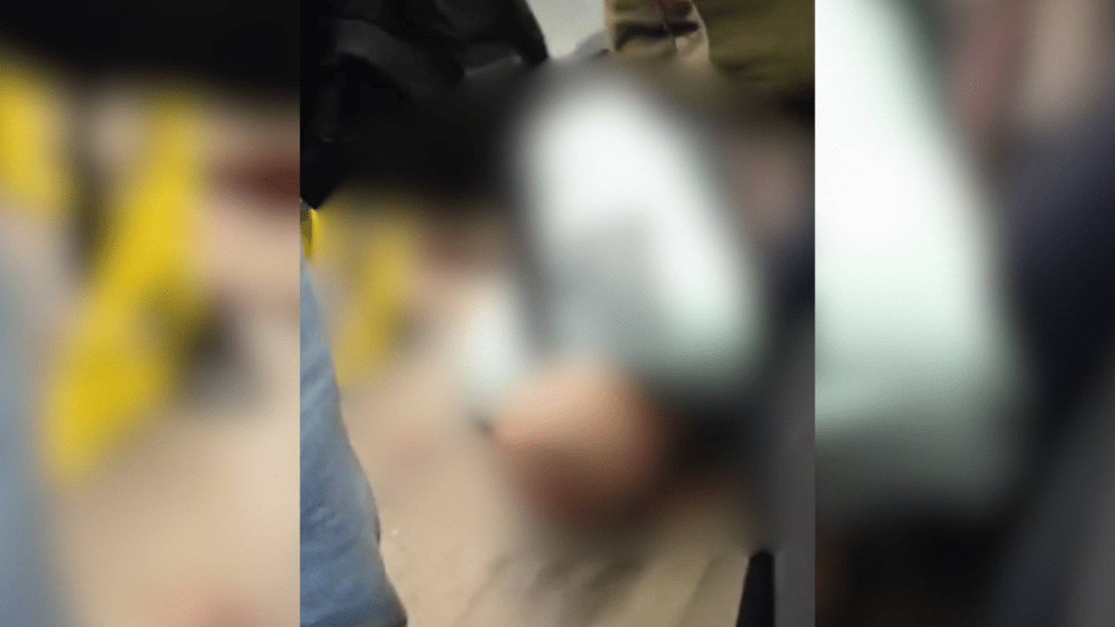 Homem baelado em BRT no Rio de Janeiro, na manhã desta quarta-feira (30)  • Repodução