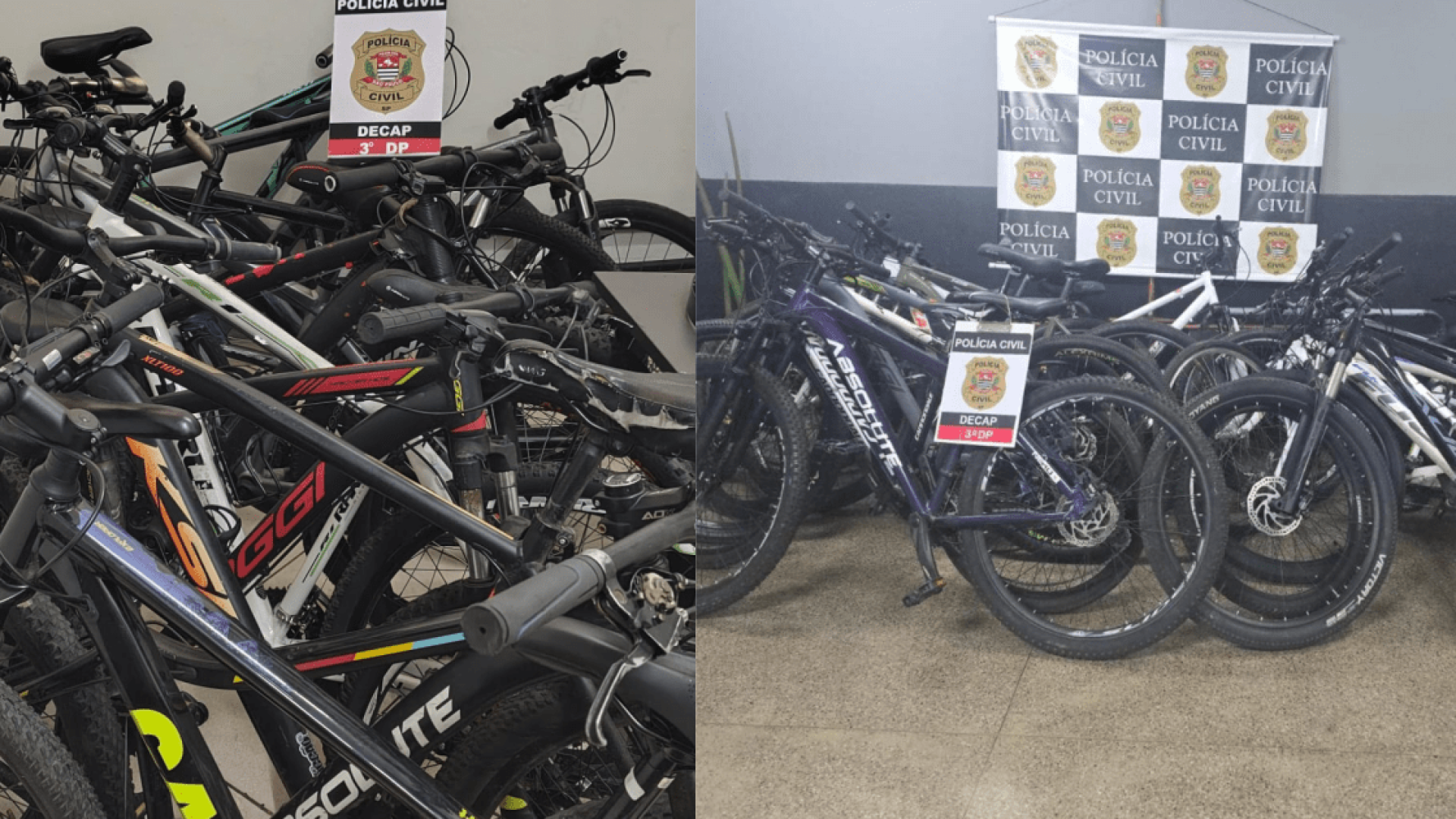 Segundo as investigações, as bicicletas podem ser usadas para furtos a celulares no Centro de São Paulo.  • Reprodução