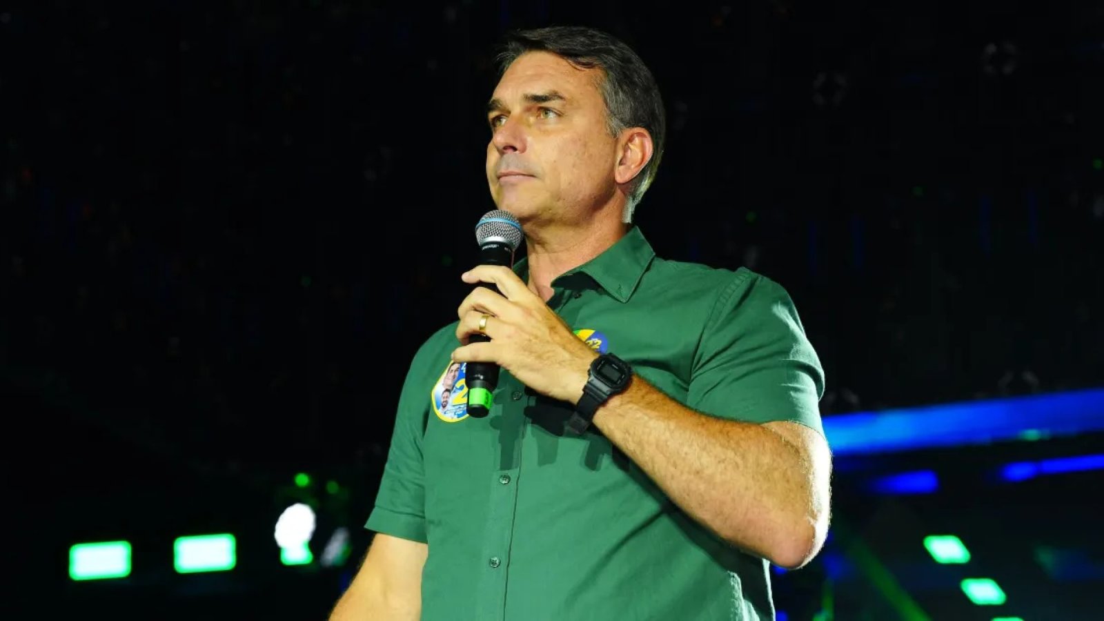 Flávio Bolsonaro (PL), candidato derrotado à Presidência  • Charles Vieira