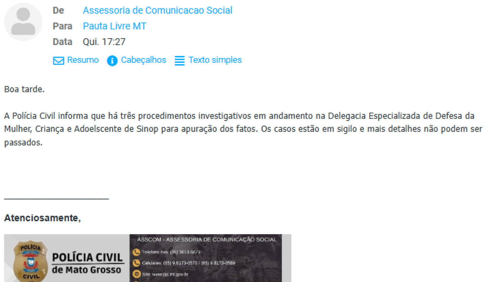 Pauta Livre MT