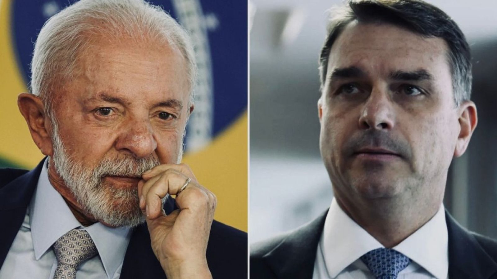 Luiz Inácio Lula da Silva (PT) e o senador Flávio Bolsonaro (PL)  • Reprodução/CNN