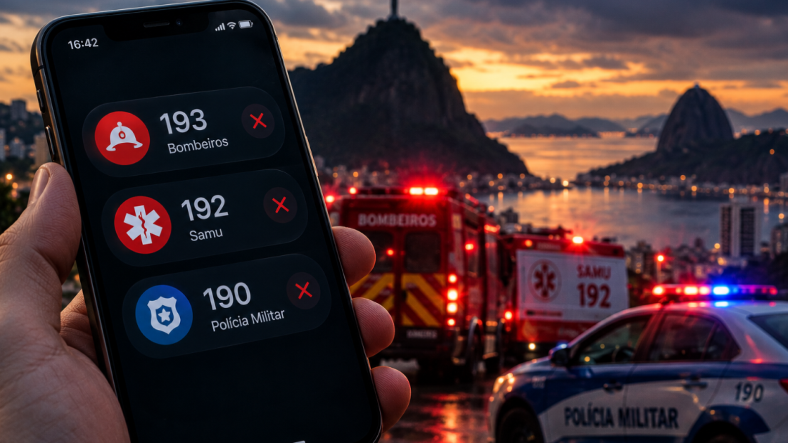 Números de emergência não funcionaram no Rio de Janeiro por cerca de 40 minutos  • IA/ChatGPT