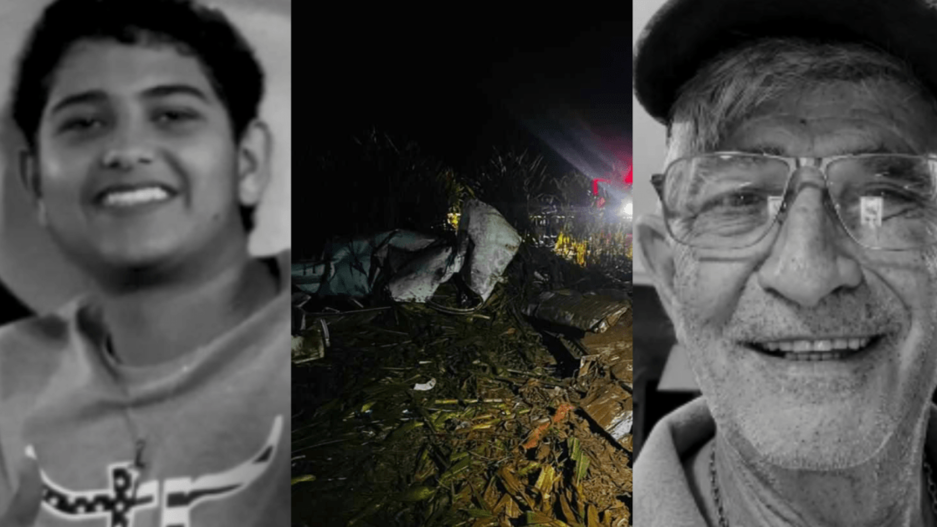 Acidente ocorreu na noite de sábado (13) e deixou avô e neto mortos  • Reprodução/Portal Panorama
