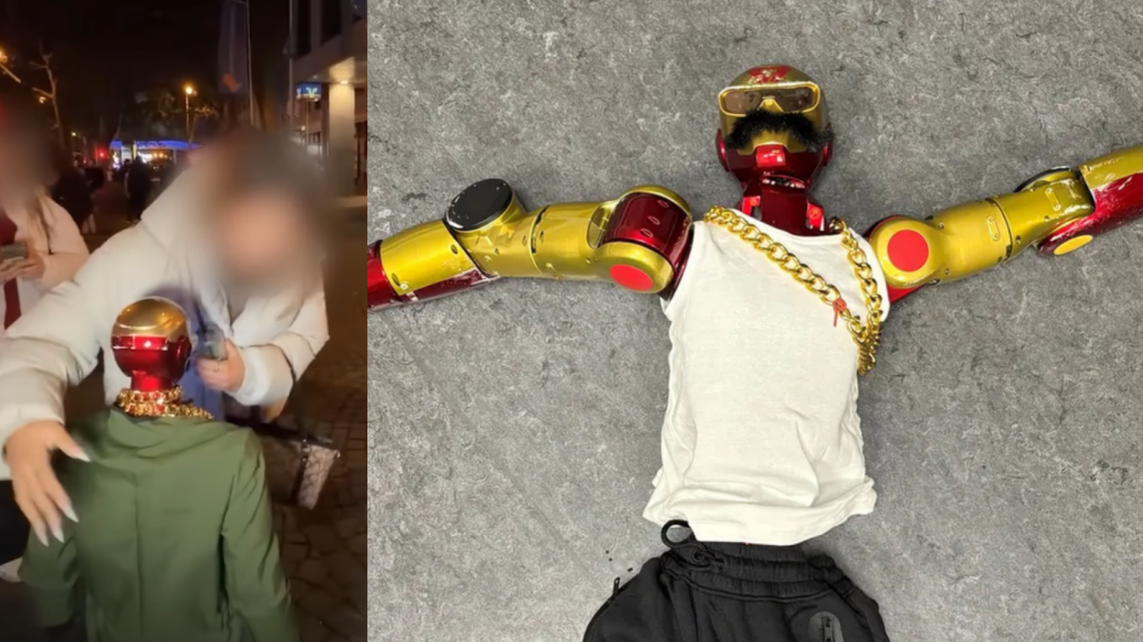 Robô usado em lives na Twitch realizava movimentos sugestivos na presença de jovens mulheres  • Reprodução/TikTok; Divulgação/Dept. de Polícia de Colônia