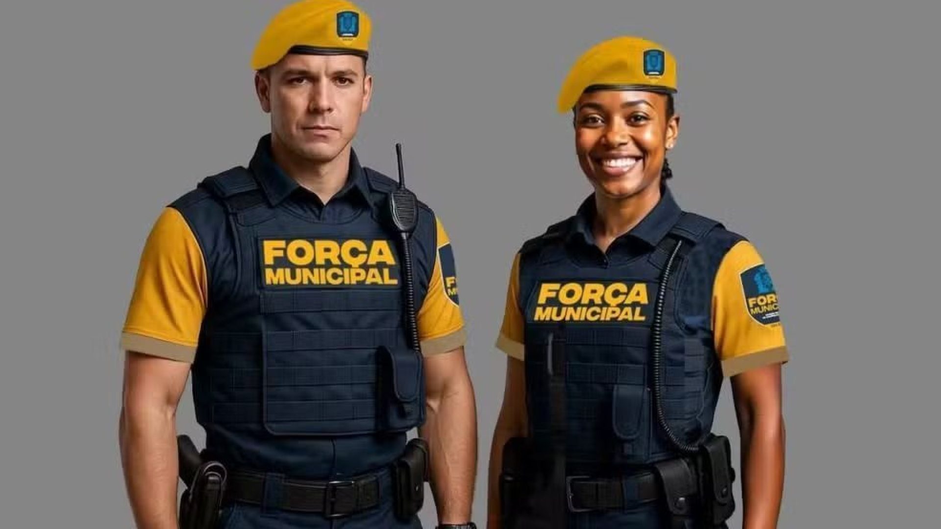 Imagem de divulgação dos uniformes dos agentes da Força Municipal do Rio de Janeiro  • Divulgação