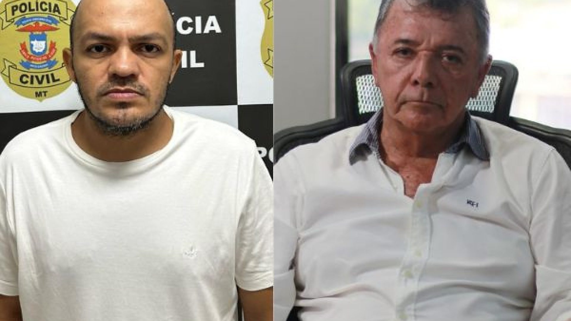 O caseiro&nbsp;Alex Roberto de Queiroz Silva e o advogado Renato Gomes Nery