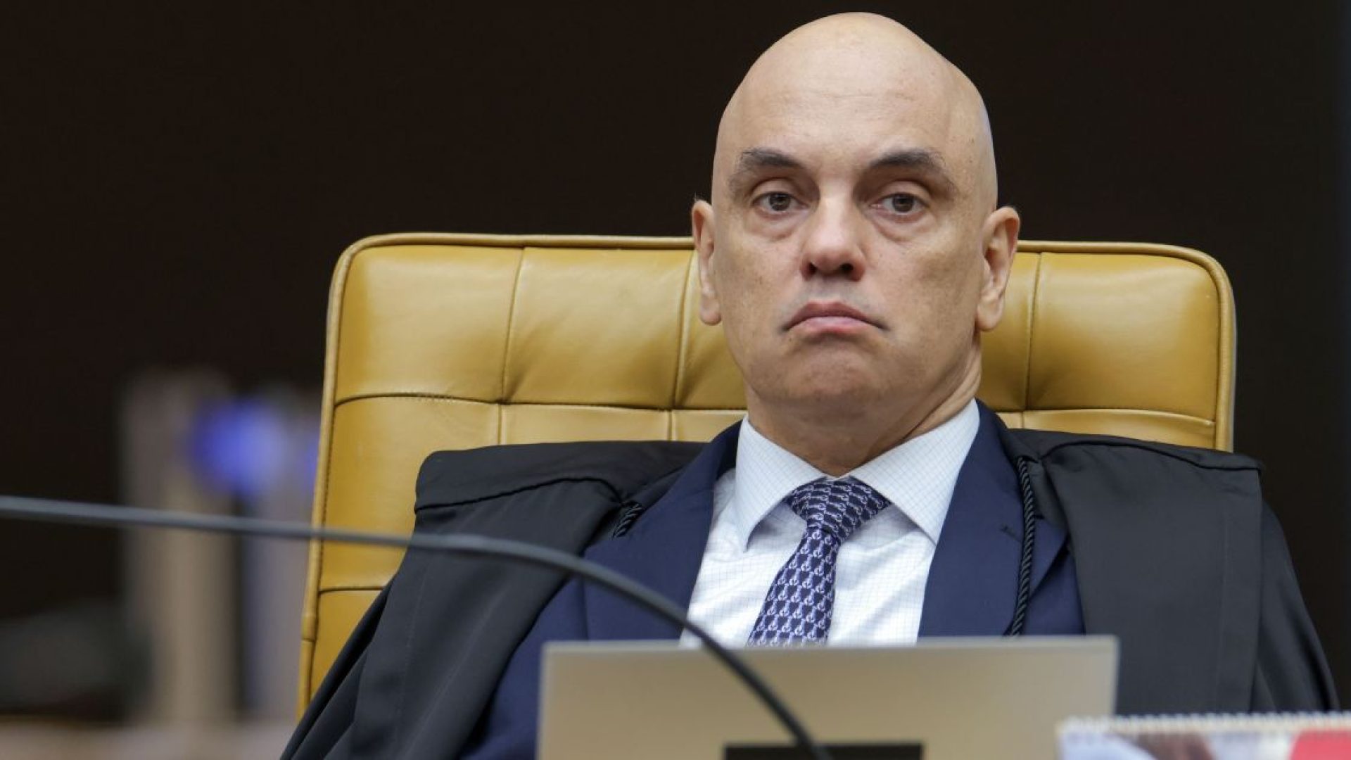 Ministro Alexandre de Moraes na sessão plenária  • Rosinei Coutinho/STF