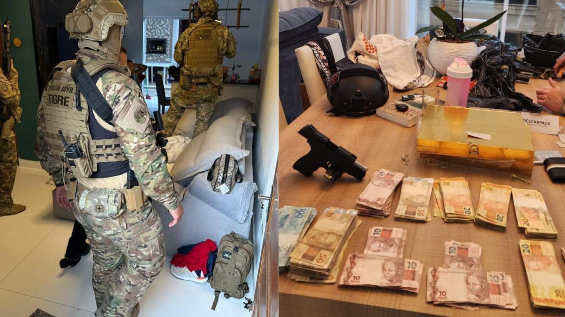 Esquema criminoso possuía uma estrutura empresarial e chegou a movimentar mais de R$ 513 milhões por meio de empresas de fachada, mas com sedes formalmente constituídas  • Divulgação/PCPR