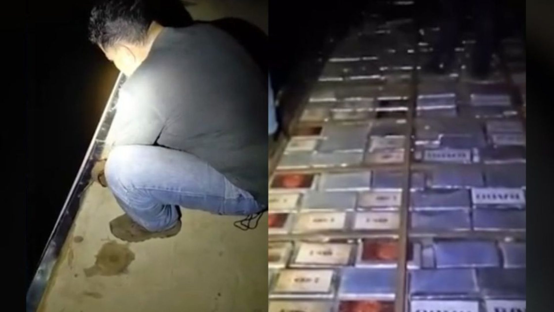 Entorpecente foi encontrado escondido no teto de um veículo  • Reprodução/PF PA