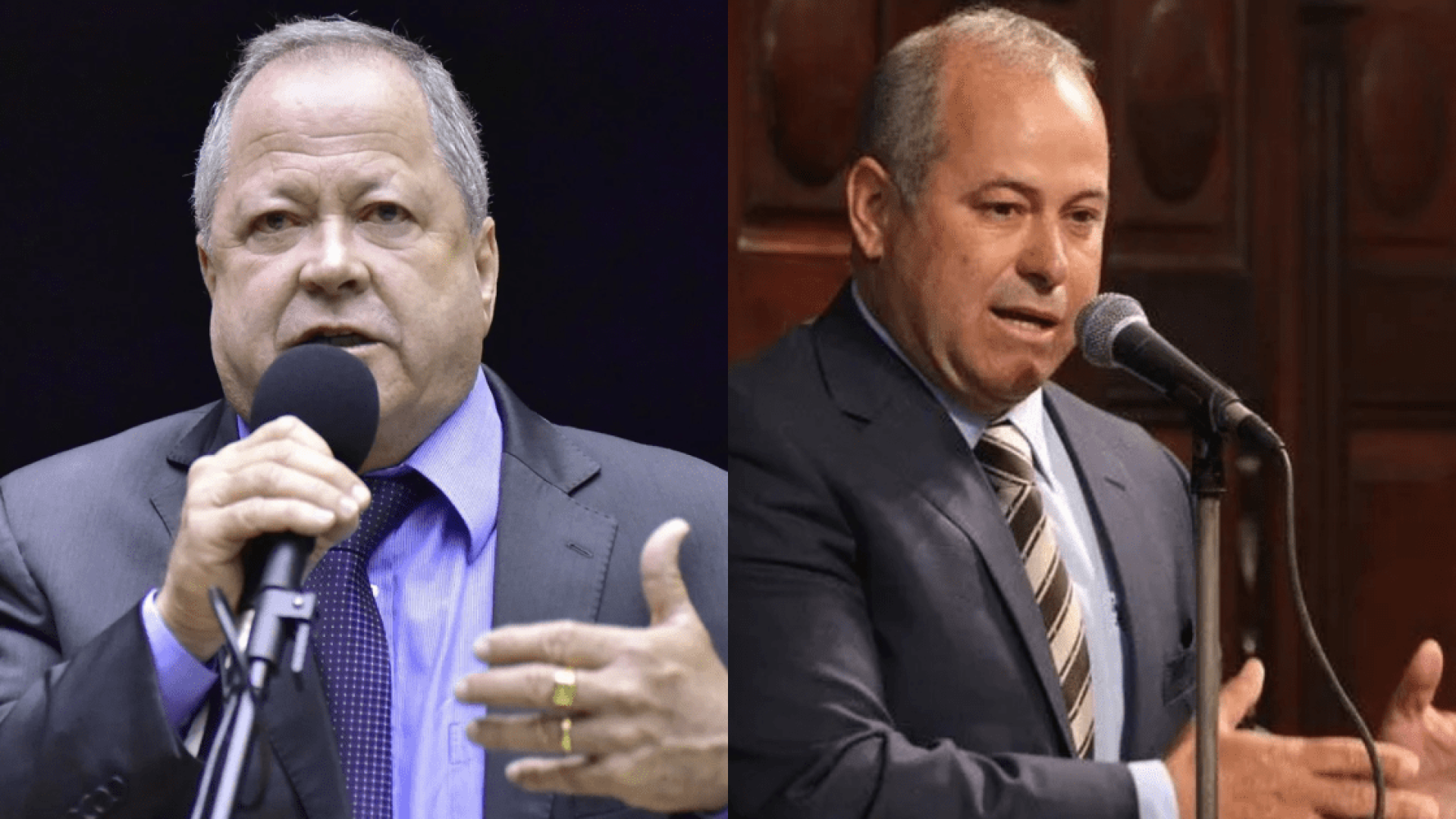 Os irmãos Brazão: Chiquinho (esq.) e Domingos (dir.)  • Agência Câmara e Alerj