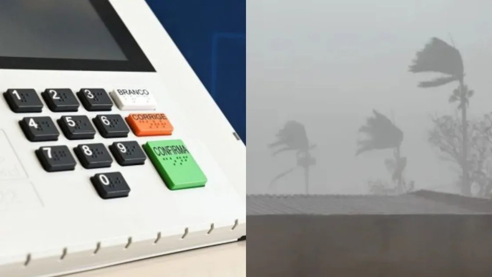 Chuva impactou locais de votação durante segundo turno em Minas Gerais  • Repridução/Imagens cedidas pela Itatiaia