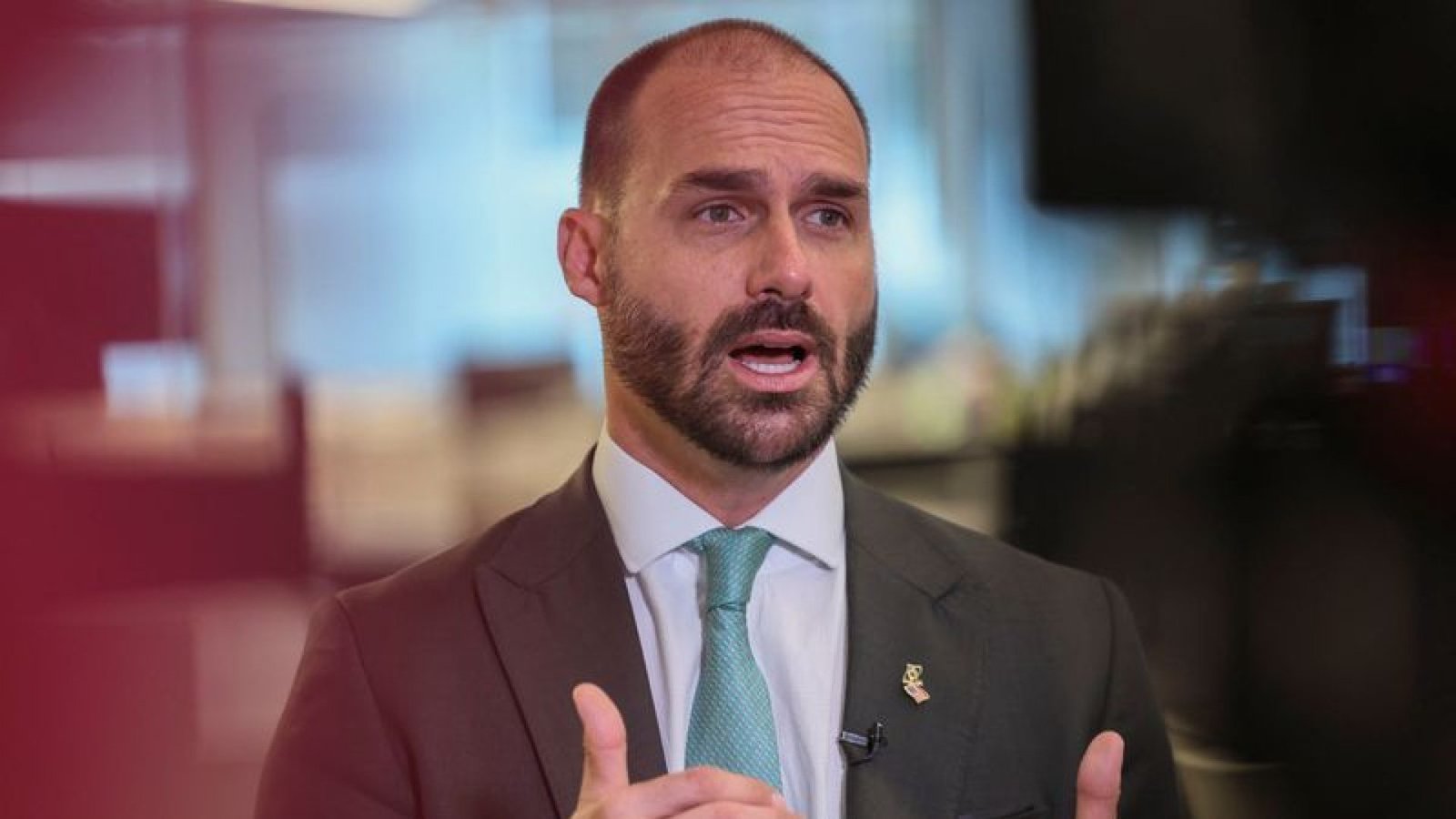 Ex-deputado Eduardo Bolsonaro (PL-SP)  • 14/08/2025REUTERS/Jessica Koscielniak