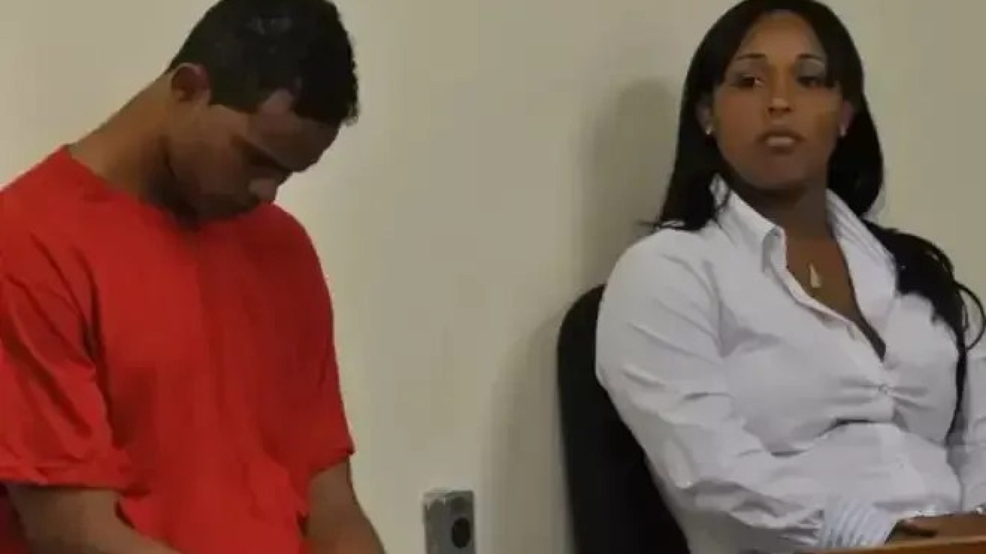 Bruno e Dayanne no início do julgamento sobre a morte de Eliza Samúdio em 2013  • TJMG